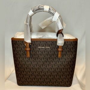 Jet Set Travel Extra-Small Logo Top-Zip Tote Bag